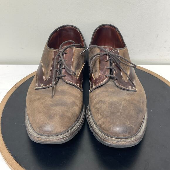 Allen Edmonds Berkshire Shoes Men Size 12 D Brown Ttim Accent Leather‎ Derby main image 9